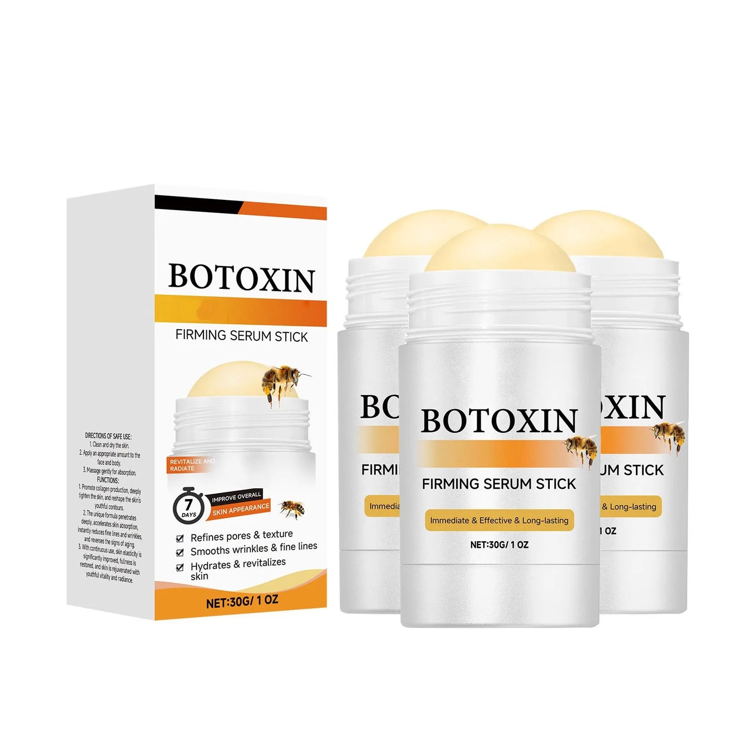 Bee Venom Firming Serum Stick, Anti-Aging Face Serum Lifting & Tightening Serum Skin Firming Cream Reduces Wrinkles & Fine Lines